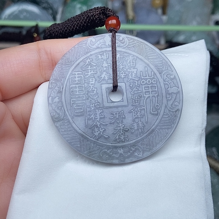 翡翠未镶嵌颈饰翡翠双面