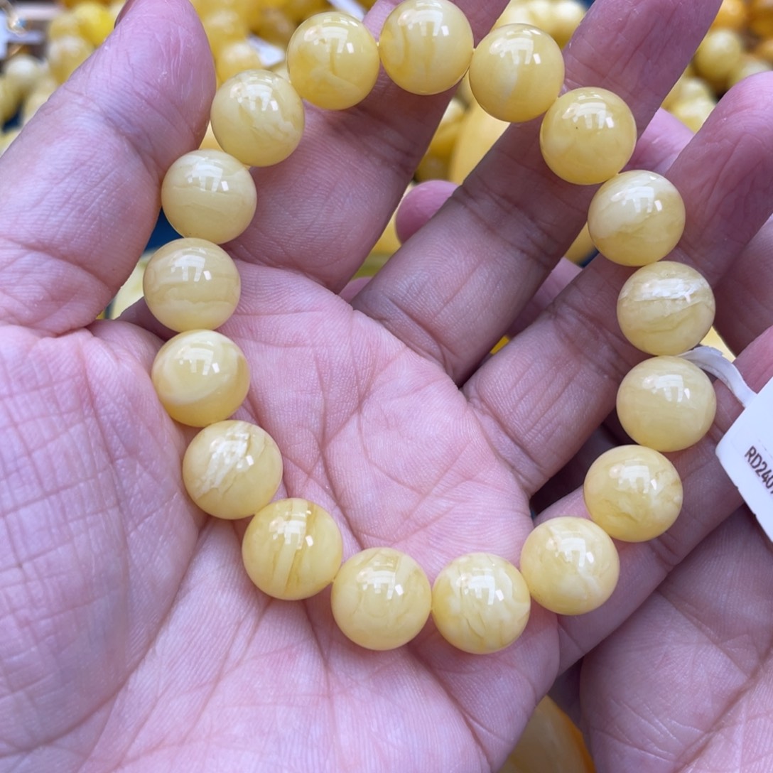 琥珀裸石未镶嵌琥珀蜜蜡12m m