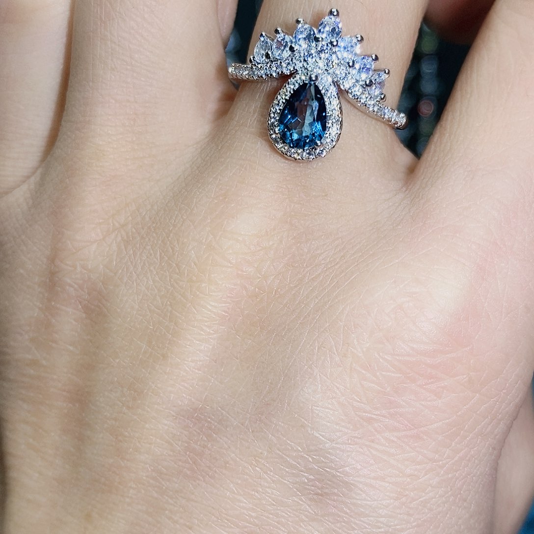 紫晶珠宝半成品银S925镶嵌