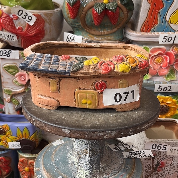 粗陶材质多肉花盆