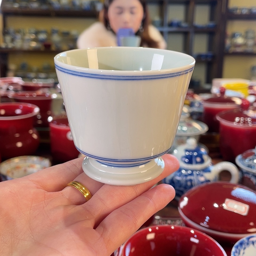 清欢柴窑，素胎直升杯