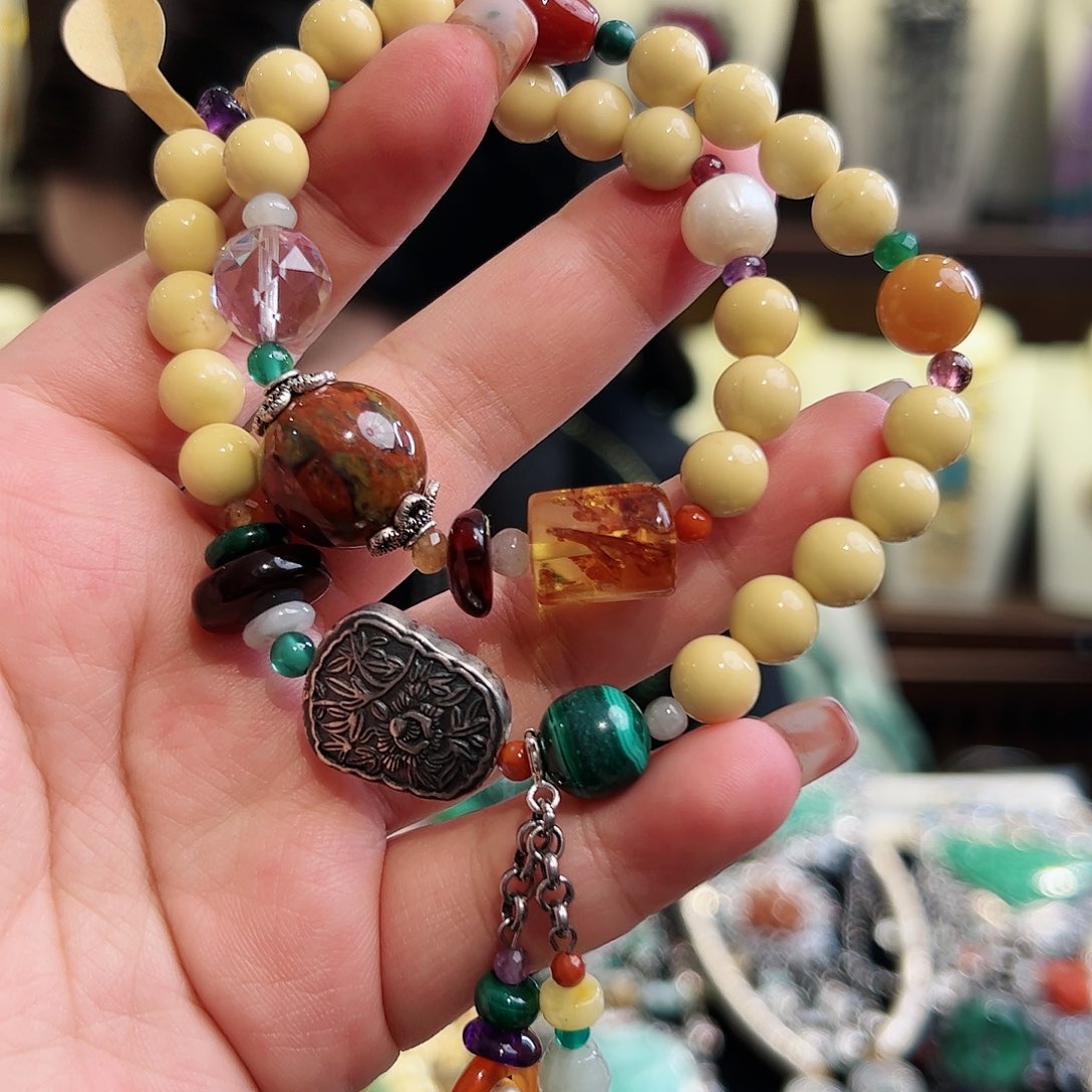 石英质玉手链未镶嵌古风