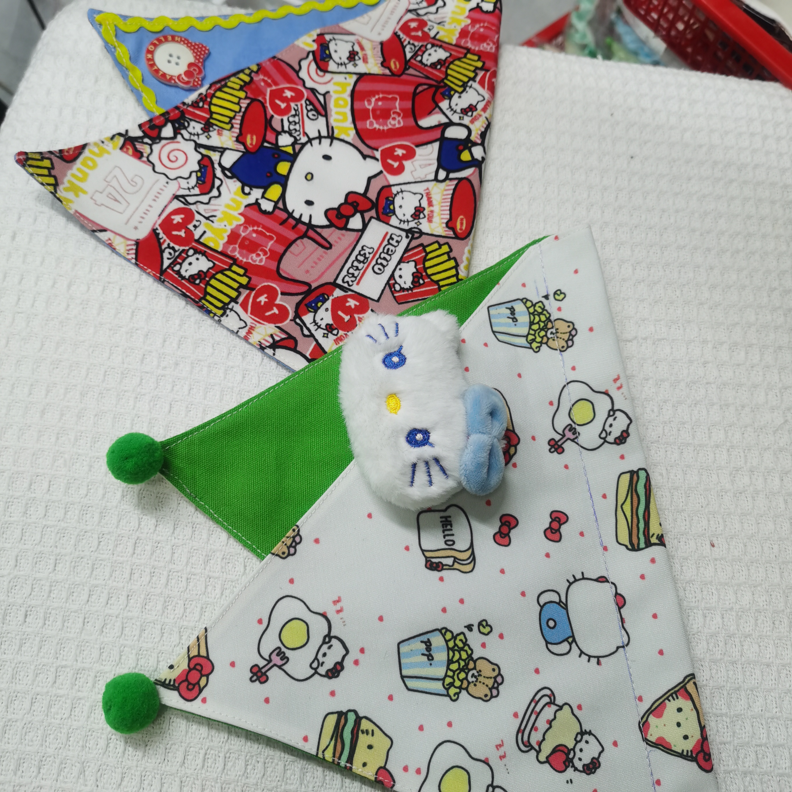 Ou姐妹大型犬口水巾两件