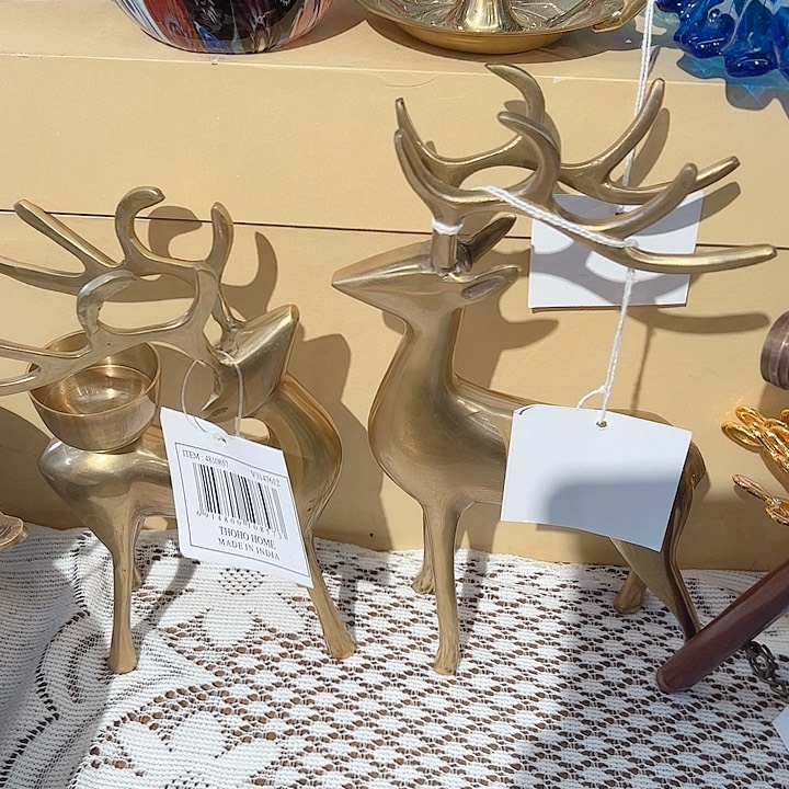 黄铜材质摆件绿植