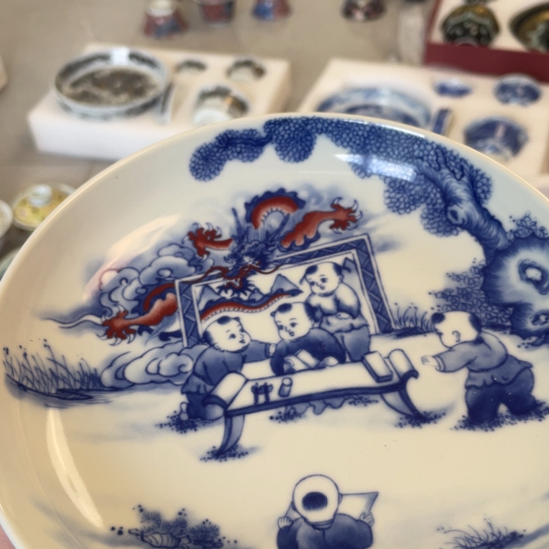 瓷片景德镇望子成龙大壶承