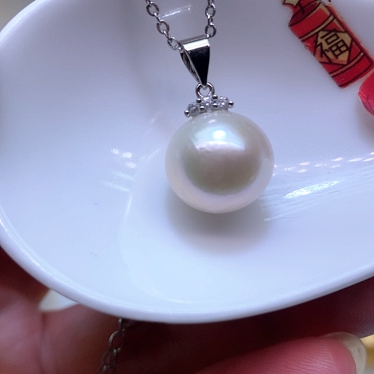 淡水珍珠耳饰银S925镶嵌