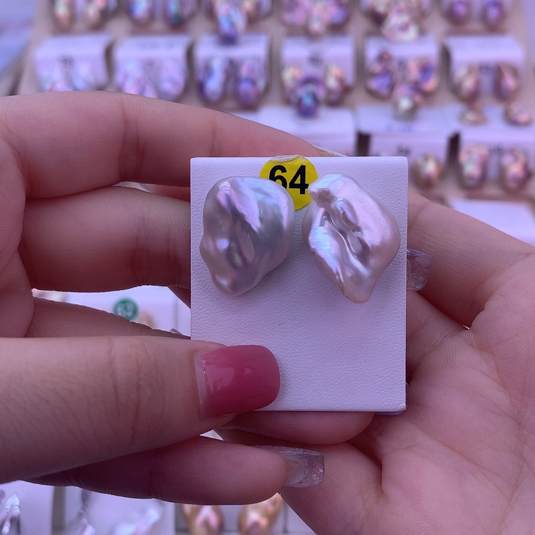 未镶嵌淡水珍珠耳饰