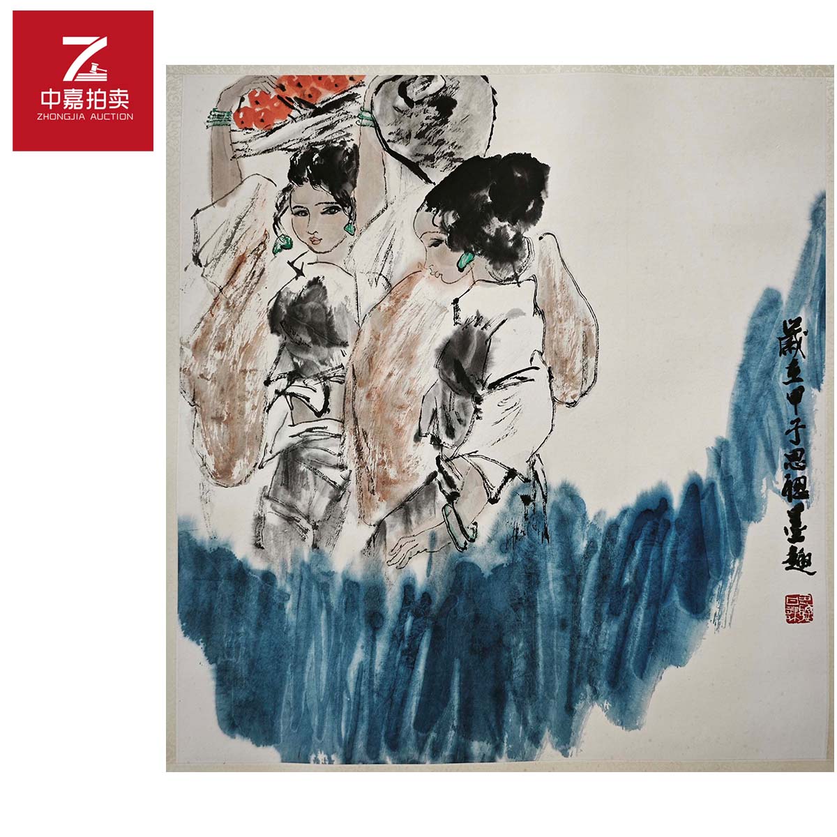 周思聪绘画镜片少女63x66