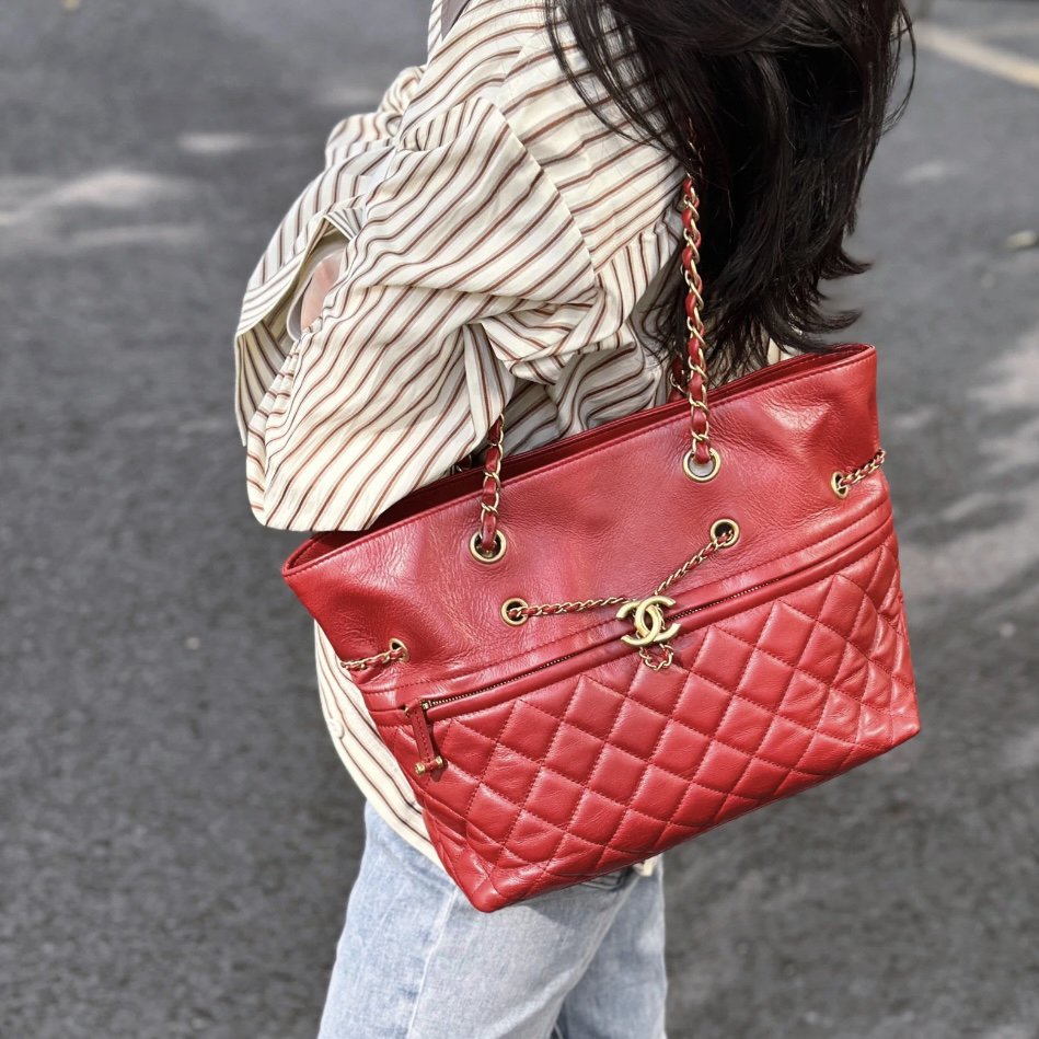 99新 Chanel/香奈儿 98新 奢总管/单肩tote包/28开有卡