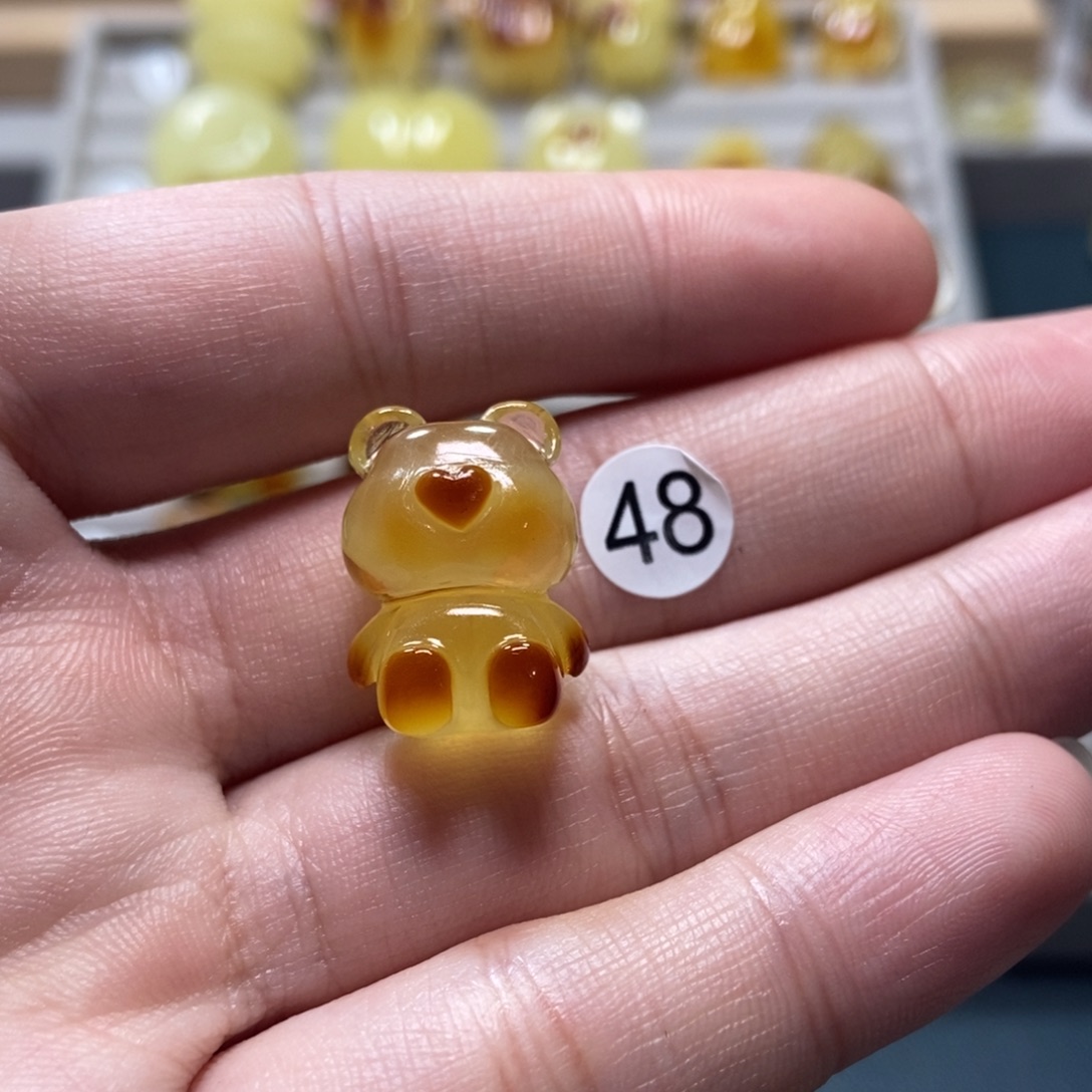 家***袄未镶嵌琥珀裸石天然琥珀蜜蜡吊坠