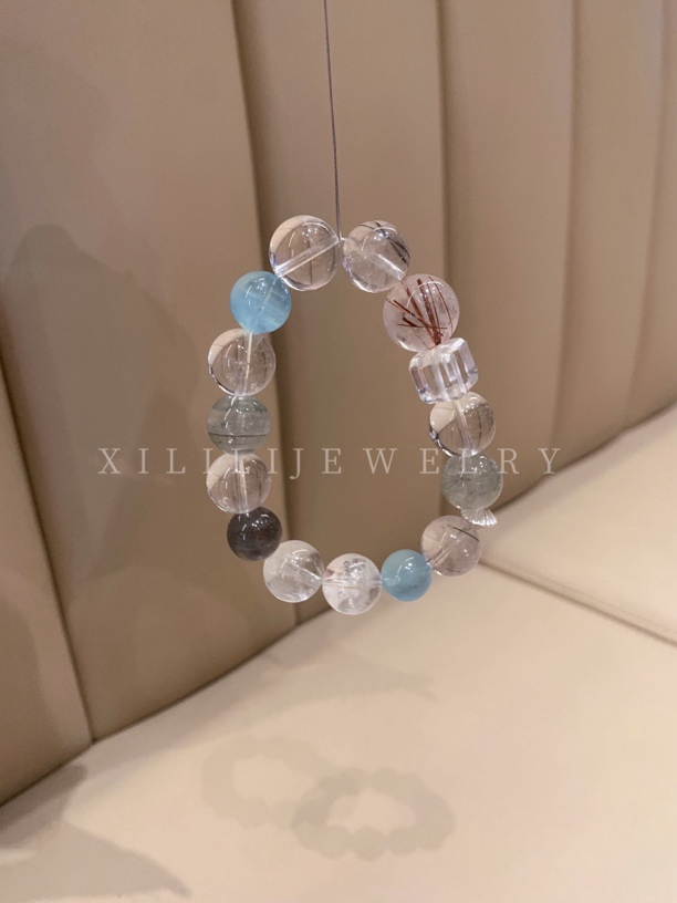 锆石（处理）【石墨云烟】清爽海边度假风设计～一物一图不退换