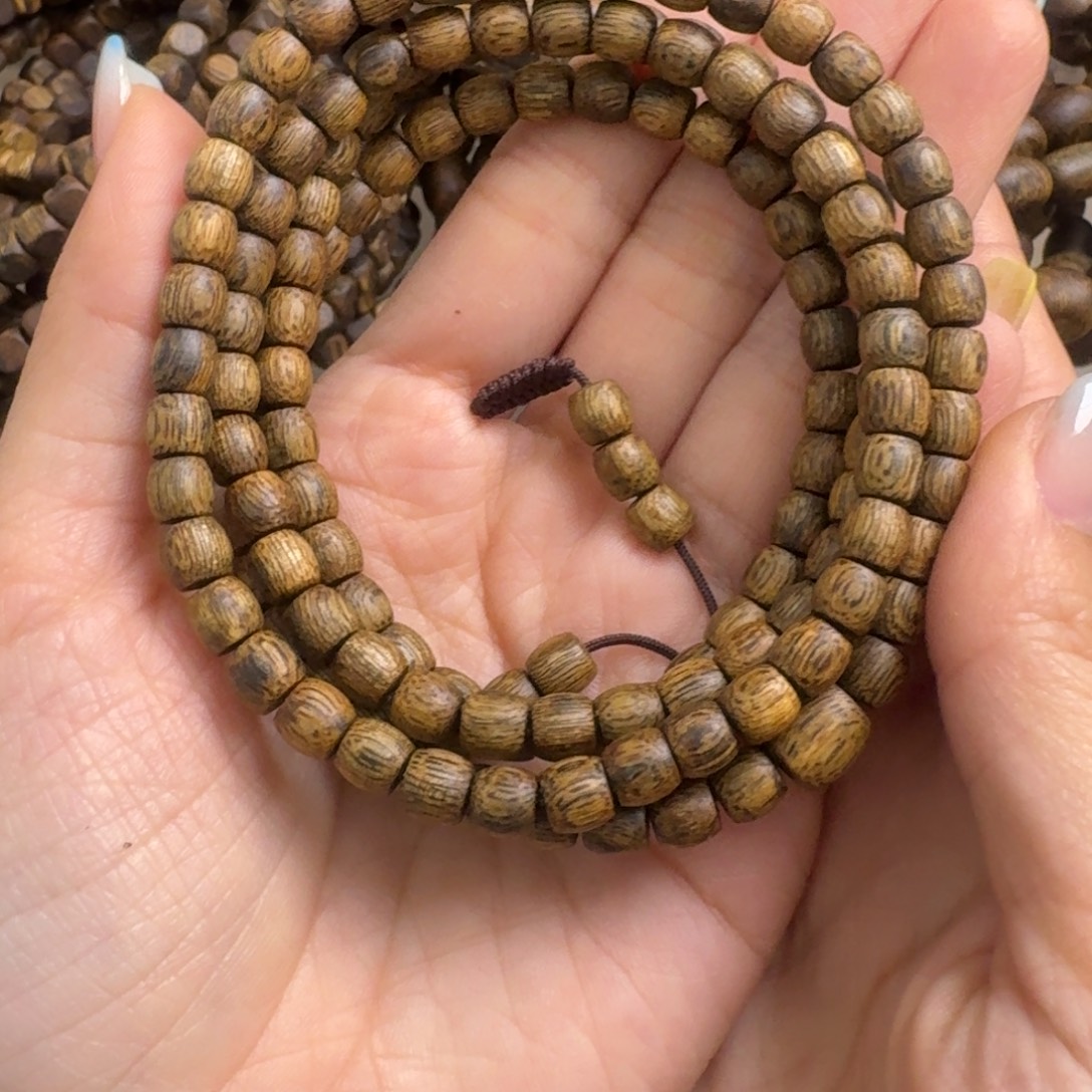 *****沉香手串奇楠沉香鼓珠多圈95沉