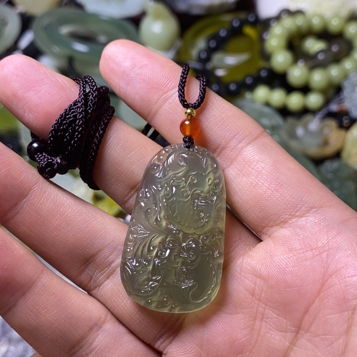 岫玉岫玉挂件未镶嵌