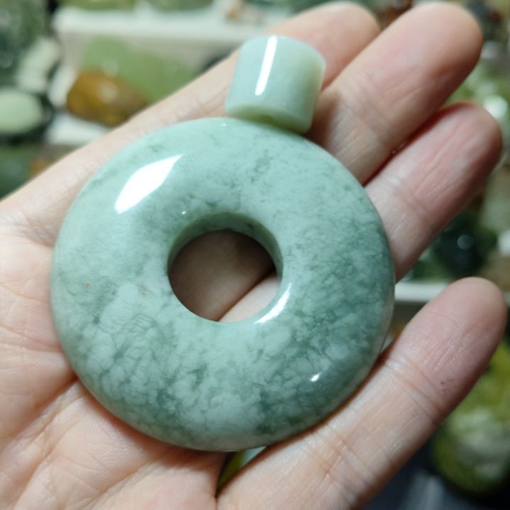 岫玉平安扣未镶嵌