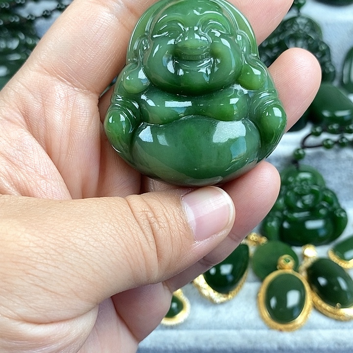 和田玉（碧玉）未镶嵌颈饰47