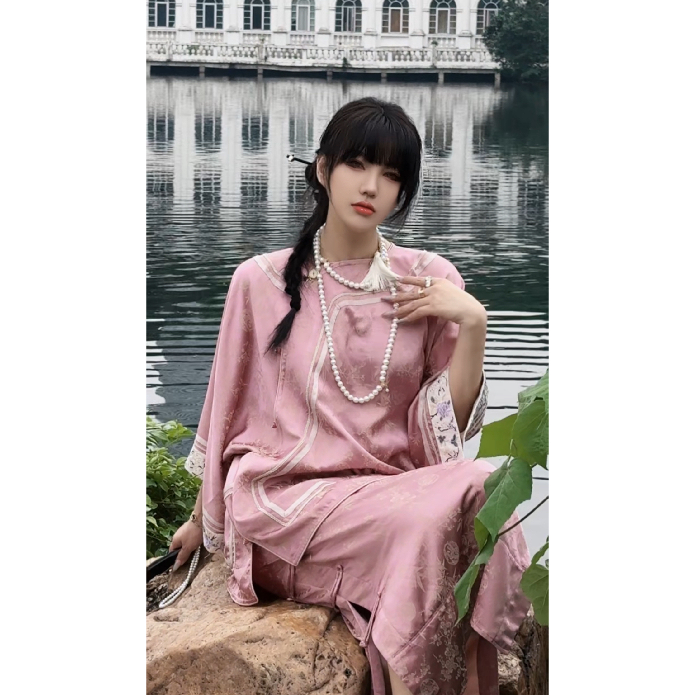 【001小号孤】新中式国风链接网红提花中国风上衣