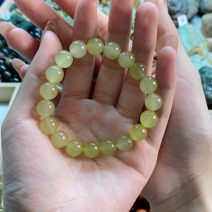 蛇纹石玉手链未镶嵌