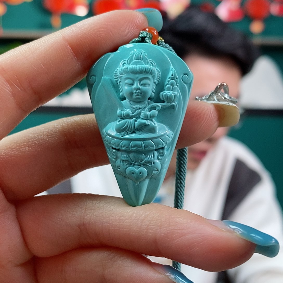 绿松石珠宝奇石未镶嵌