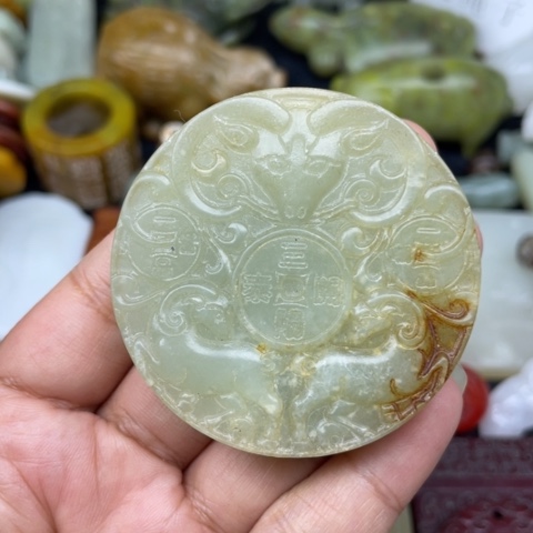 和田玉未镶嵌颈饰96