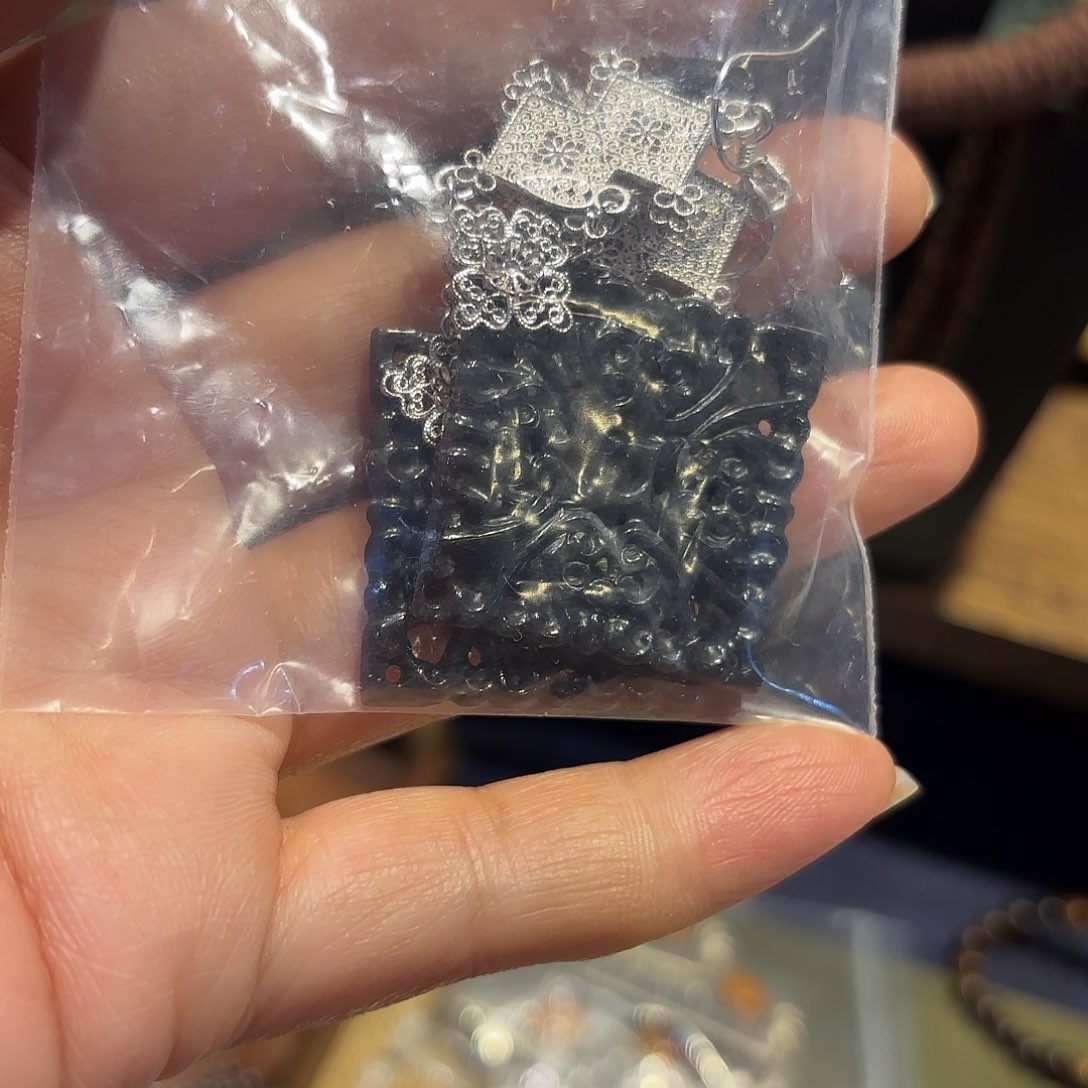 翡翠耳饰未镶嵌原创