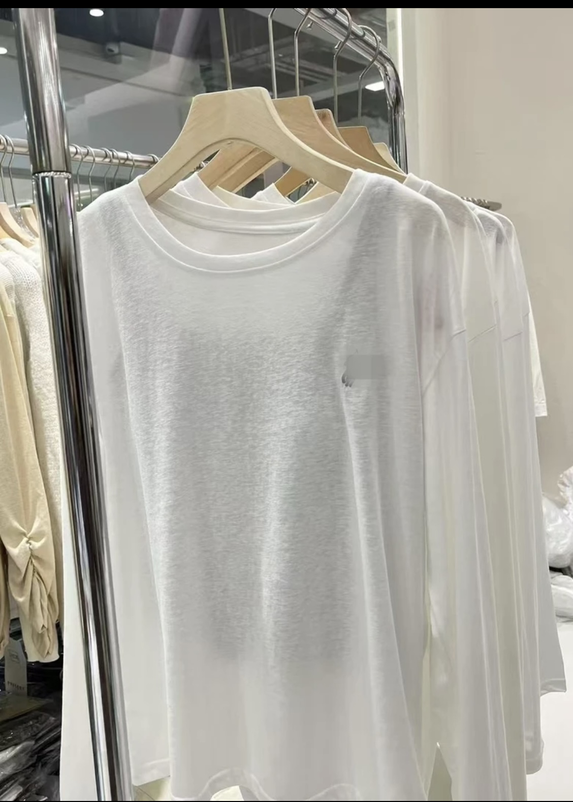 泡菜冰感雪花棉长T桖