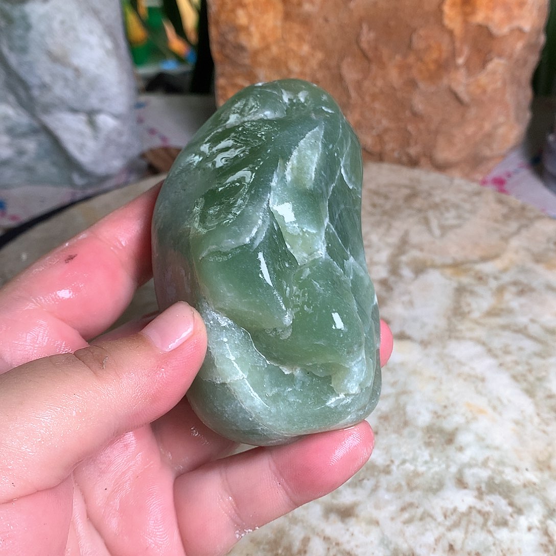 合金蛇纹石玉珠宝半成品