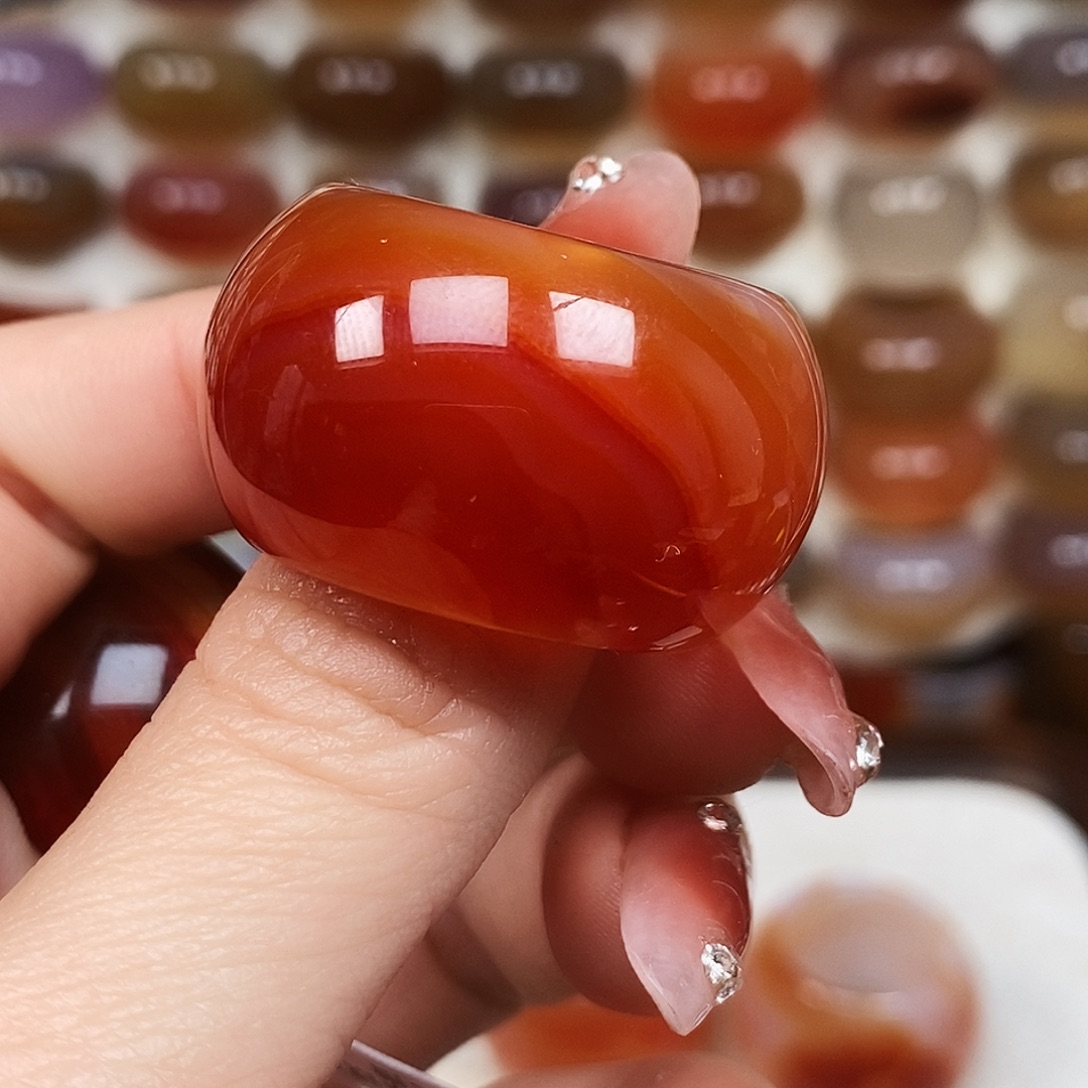 想***时玛瑙/玉髓未镶嵌戒指