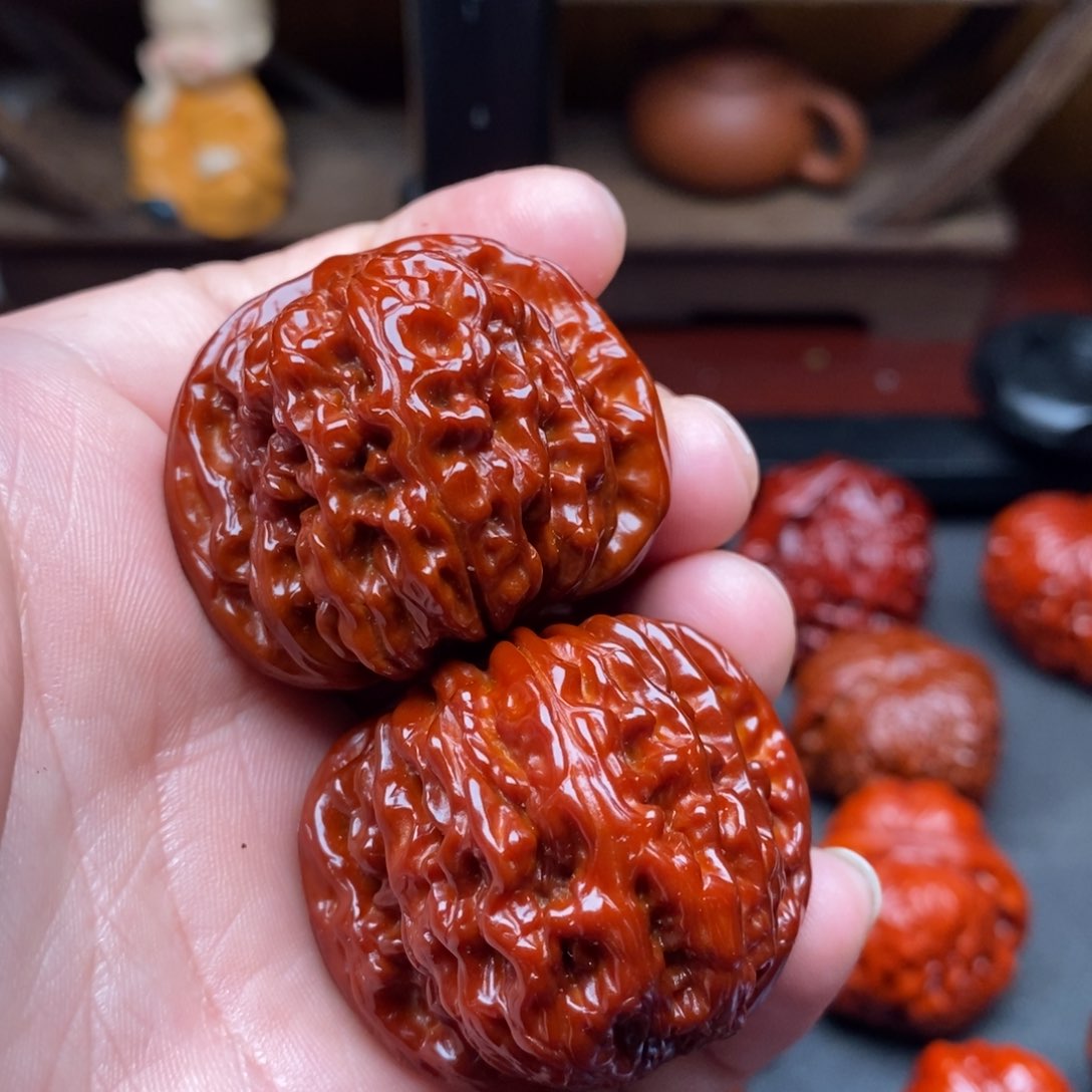 吊坠文玩核桃39四座楼色差