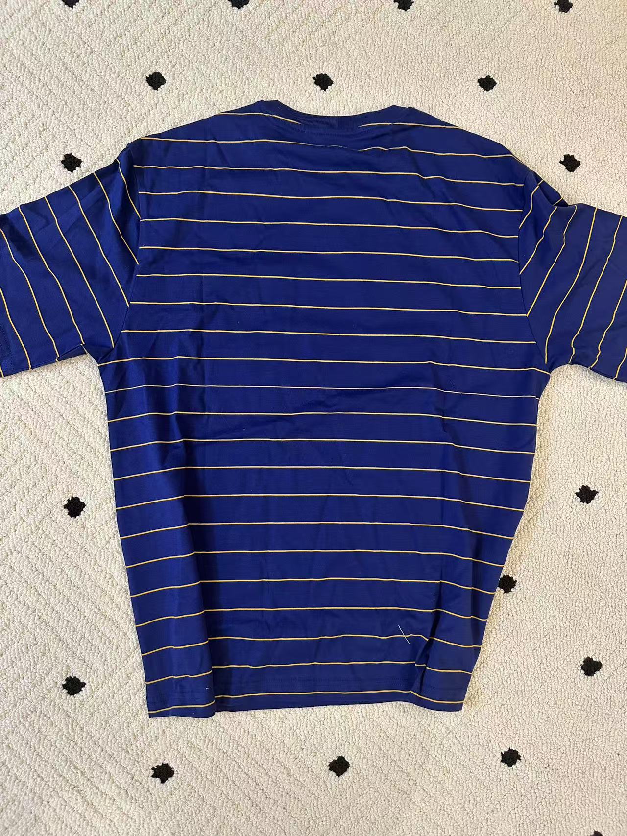 A229口袋条纹圆领短袖T恤女（妹妹）