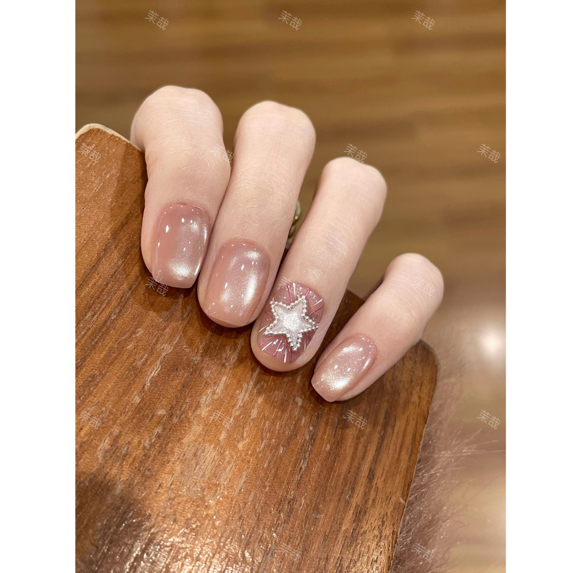 茉哉现货【美少女】纯手工定制美甲拆卸穿戴甲A5049