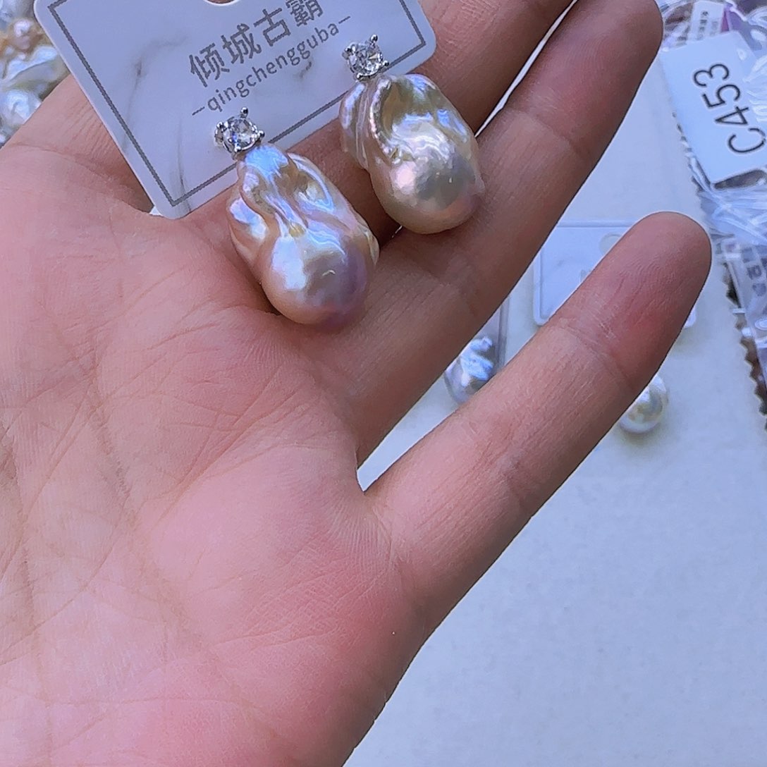 银S925镶嵌淡水珍珠项链定制468