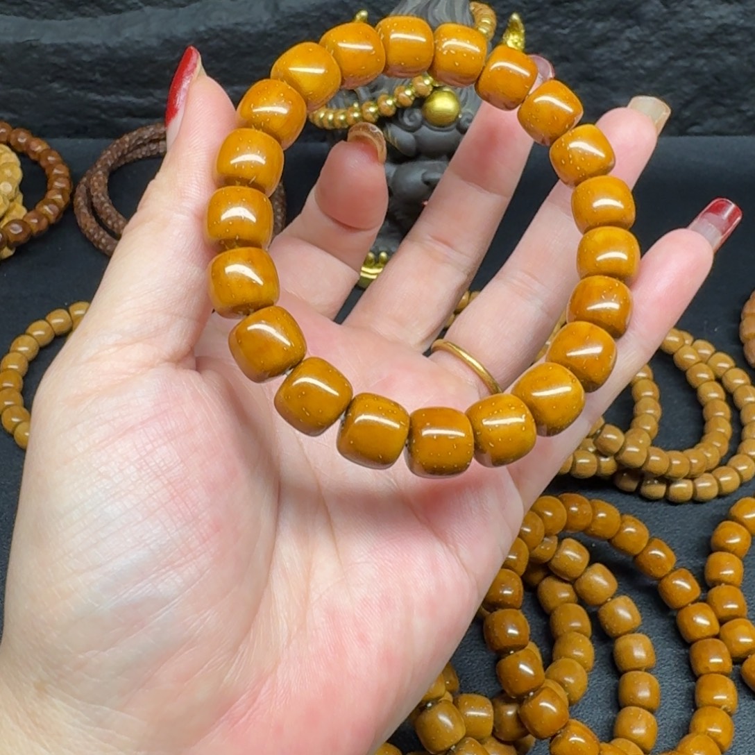 问***山手串紫金鼠实心短轴