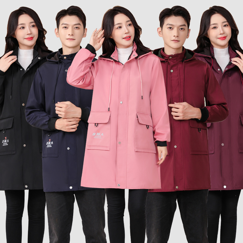 2025新款时尚罩衣女大人厨房家用围裙秋冬防水防油加绒工作服男士