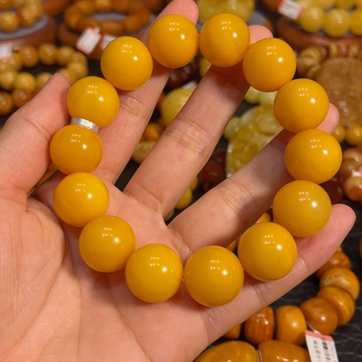 琥珀手链未镶嵌用****8蜜蜡