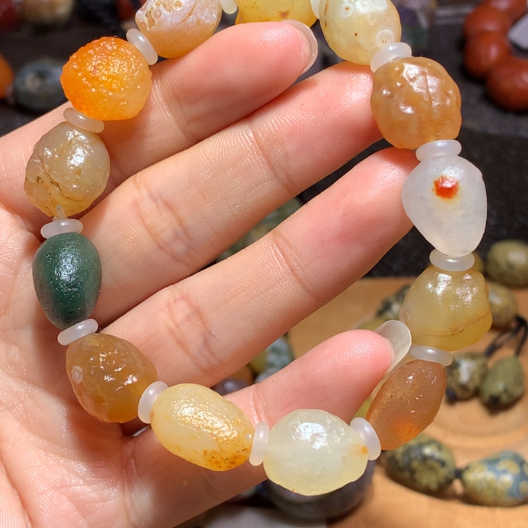 未镶嵌玛瑙/玉髓珠宝半成品