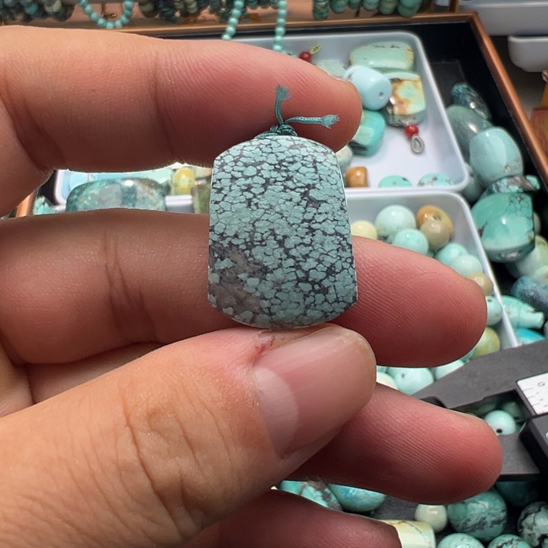 绿松石未镶嵌无事牌