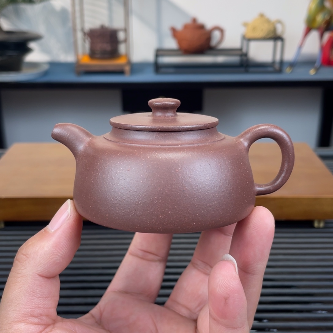 茶壶紫砂紫泥鱼罩130cc