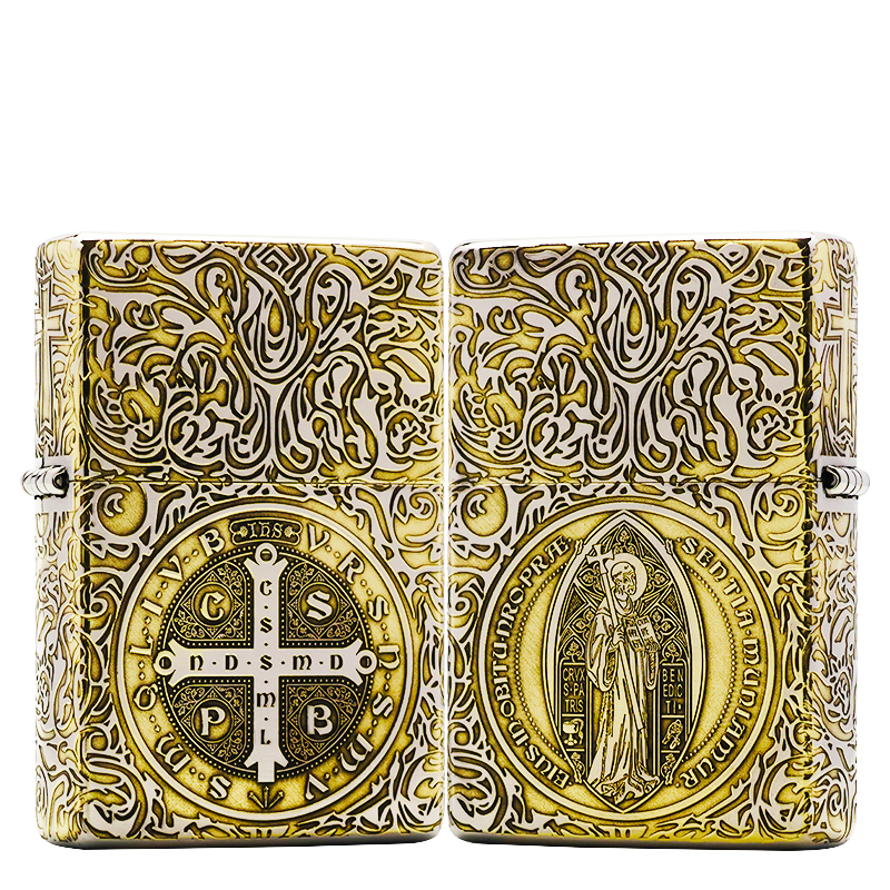 ZIPPO/之宝镀铬双色【1937康斯坦丁】正品煤油打火机KF-DF