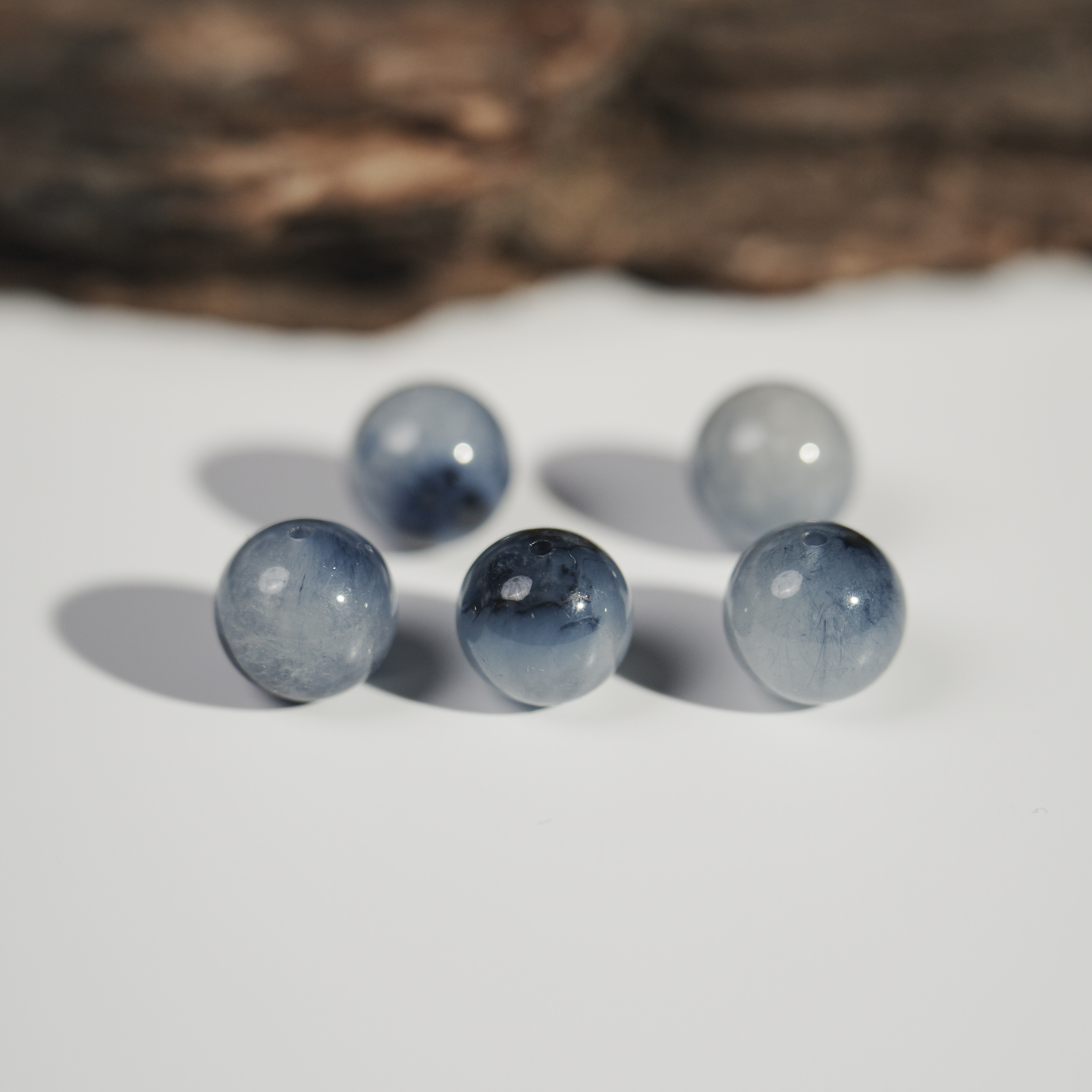 BeadsDance蓝兔毛单珠12mm+多样性发一 编号B3669