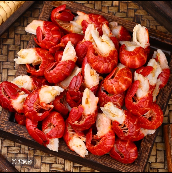 新鲜龙虾尾5斤   新鲜现剥龙虾尾    带黄带膏   顺丰包邮