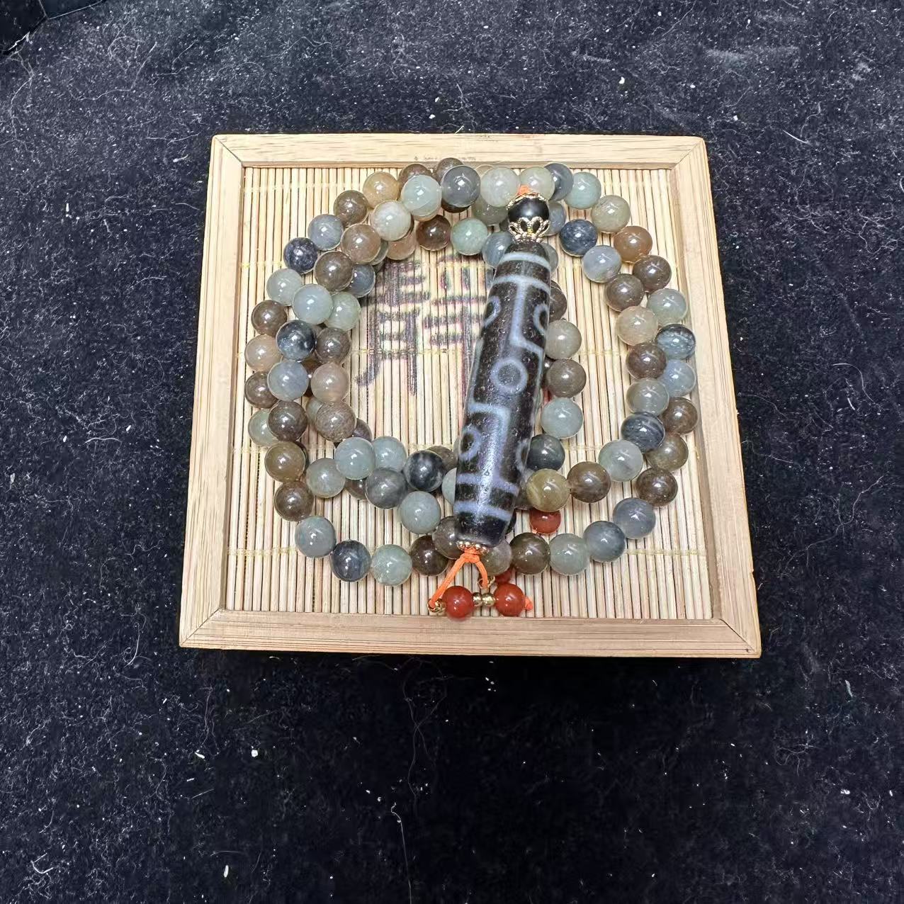 和田玉多宝圆珠项链1424