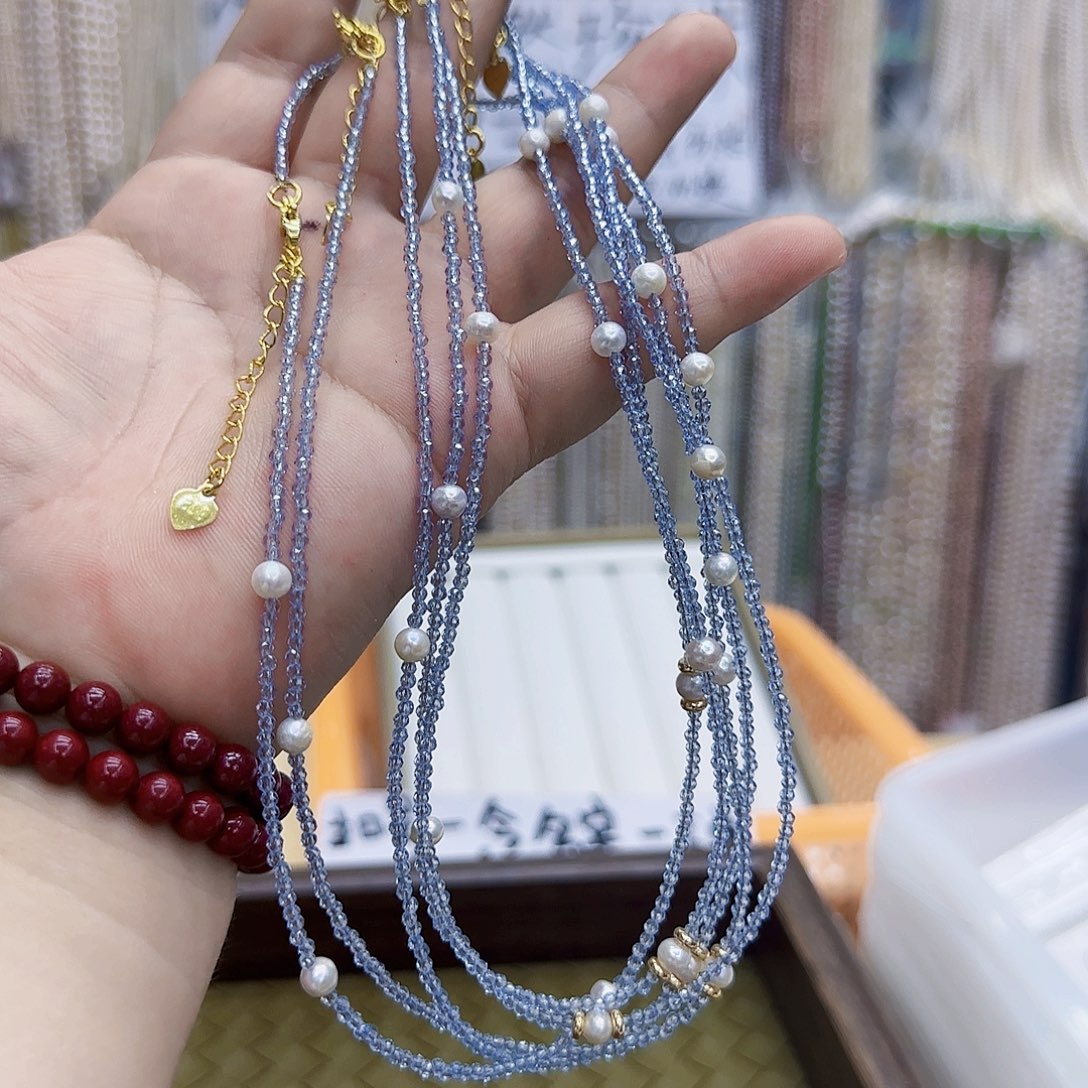 未镶嵌淡水珍珠淡水珍珠，32号，成品项链