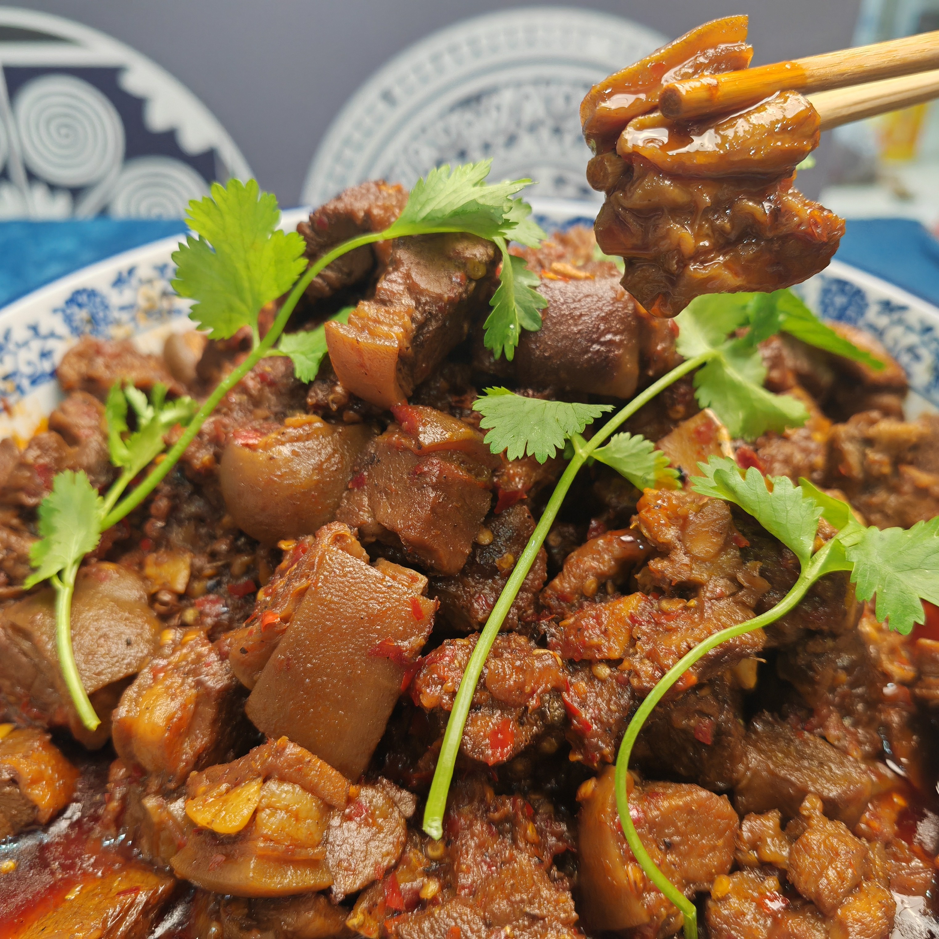 爆炒回锅坨坨带皮羊肉500克