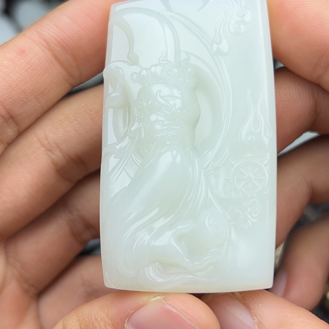 战***）和田玉未镶嵌挂件