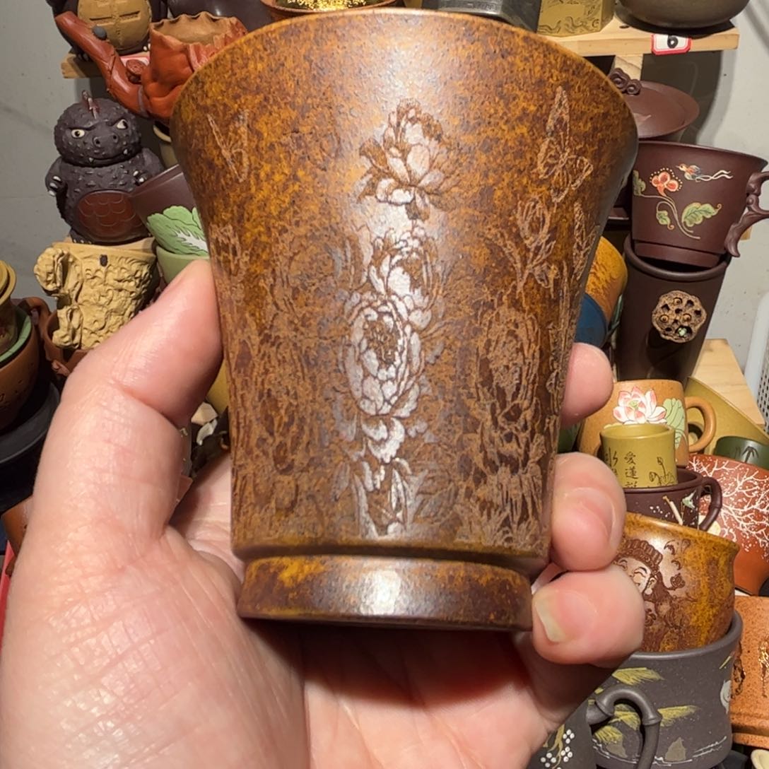 紫砂茶杯宜兴紫砂主人杯