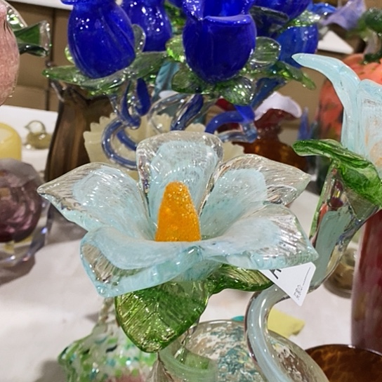 琉璃花瓶高45厘米