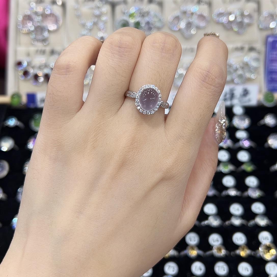 橘****戒指萤石银S925镶嵌