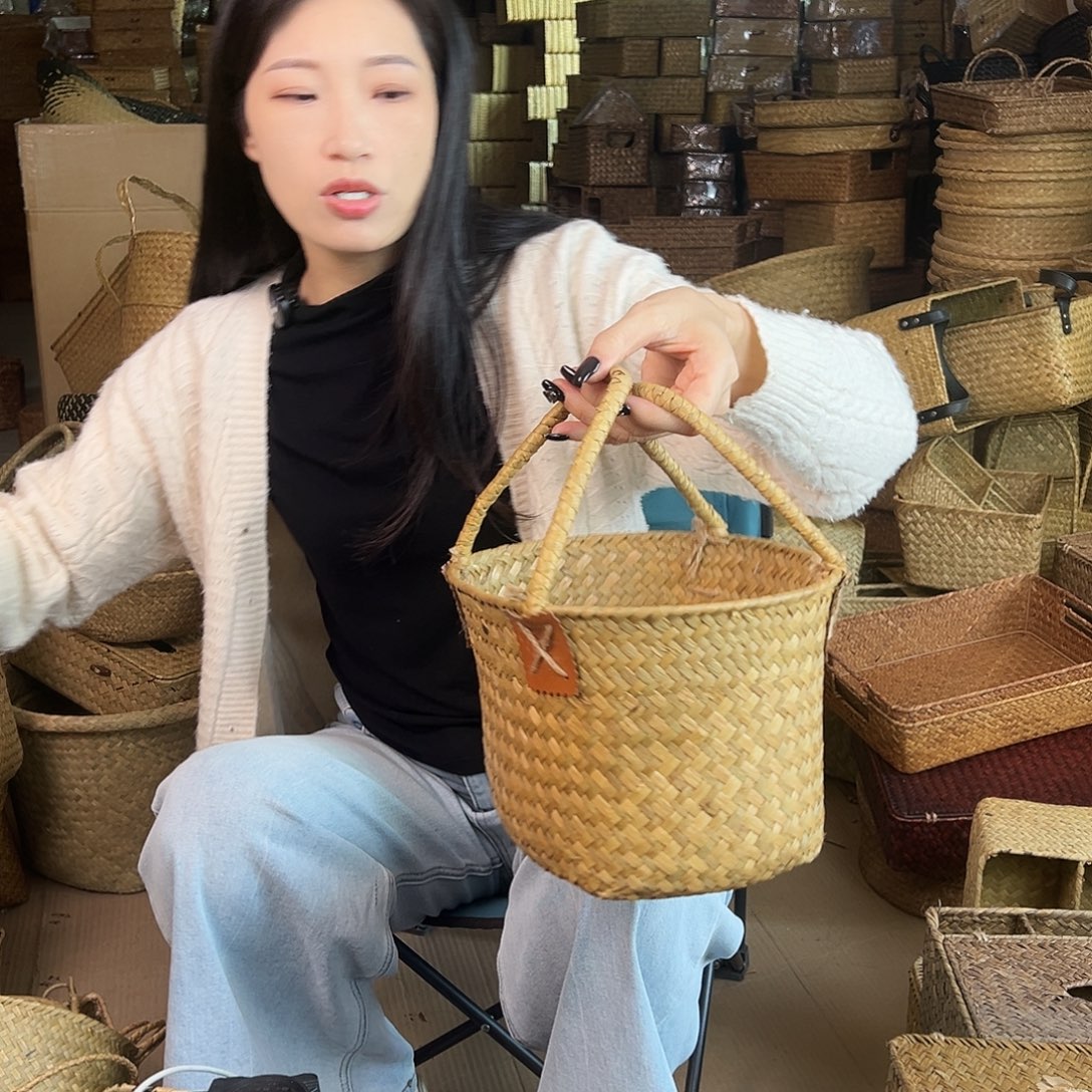 草编草编包/草编收纳盒微瑕疵