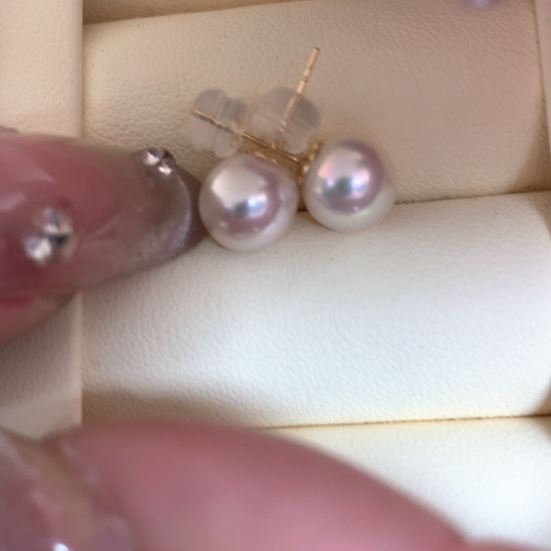 海水珍珠耳饰18K金镶嵌