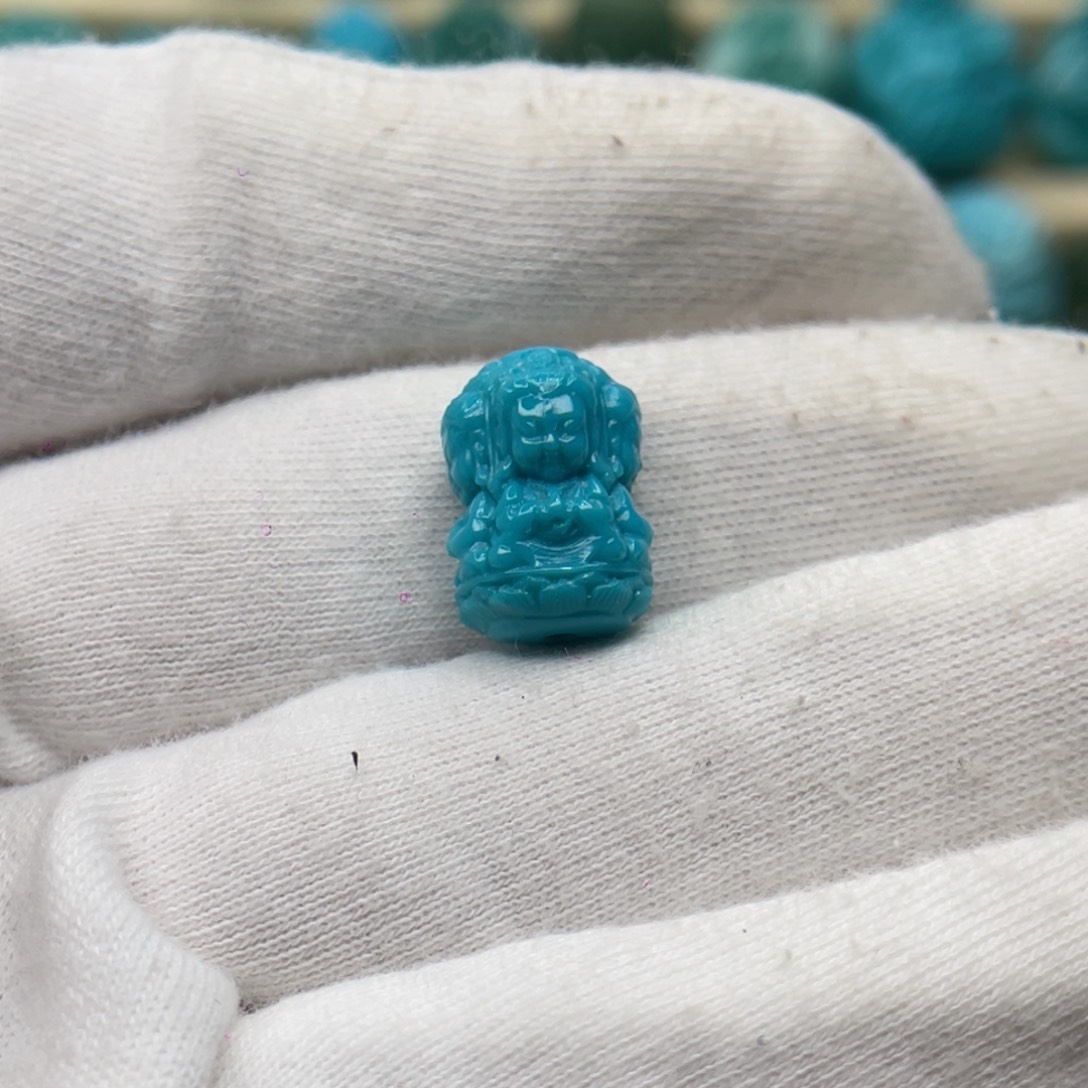 绿松石未镶嵌颈饰卡10.5-15-8.5